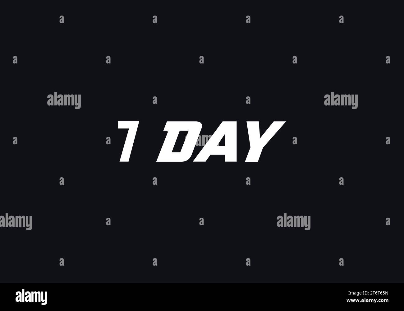 1 day logo design vector template. 1 day logotype design template Stock