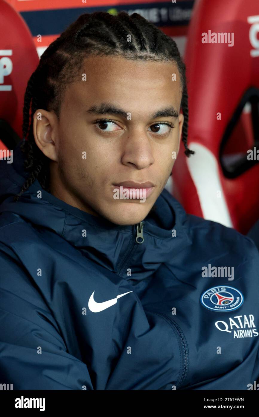 Ethan Mbappe of PSG during the French championship Ligue 1 football match between Stade de Reims