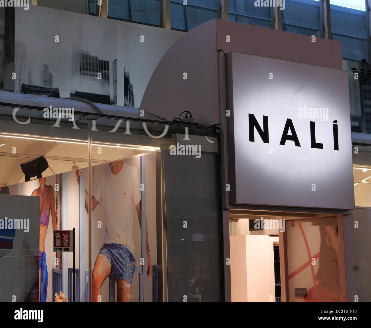 SIGN OF NALI FASHION BRAND Stock Photo