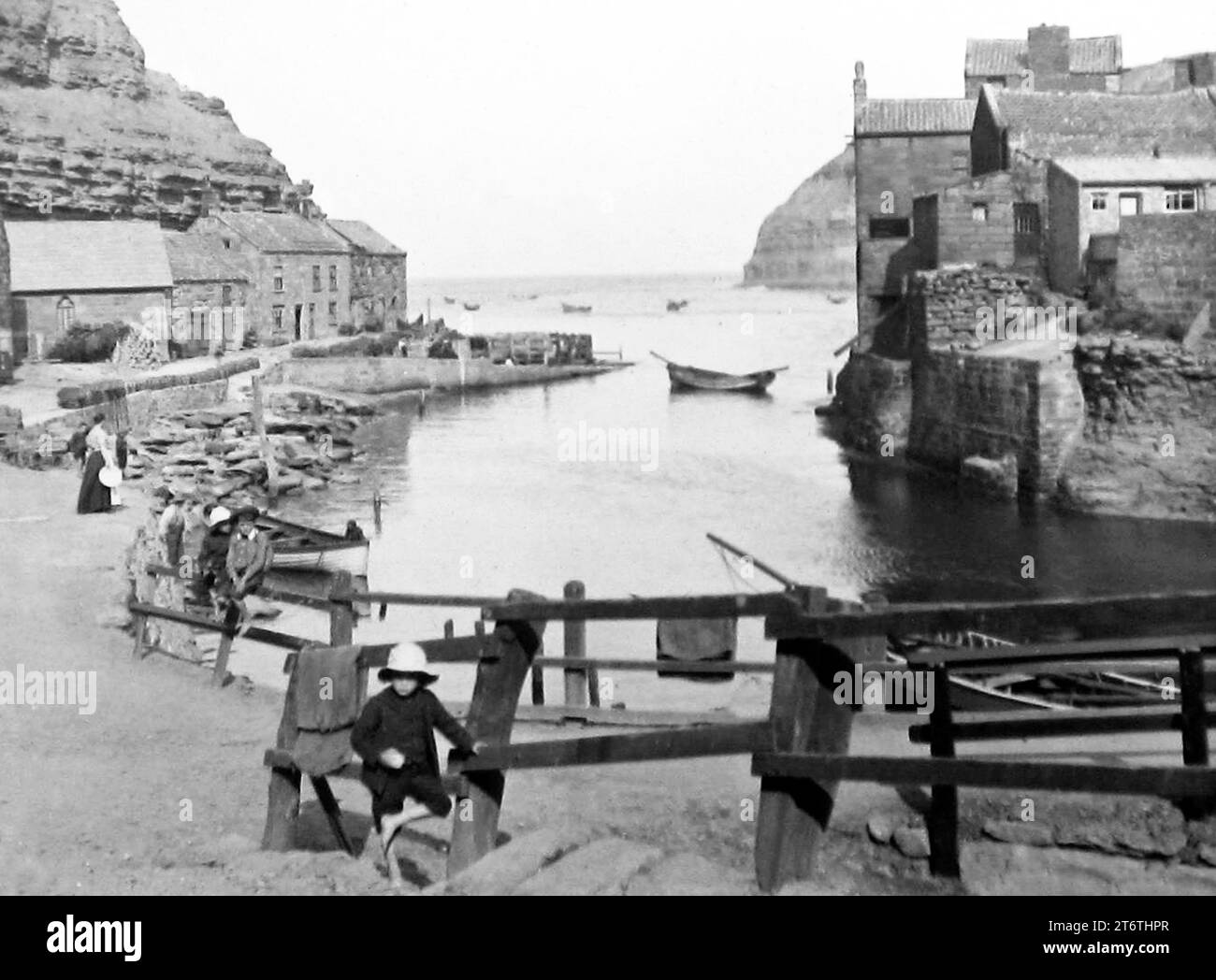Staithes, Victorian period Stock Photo Alamy