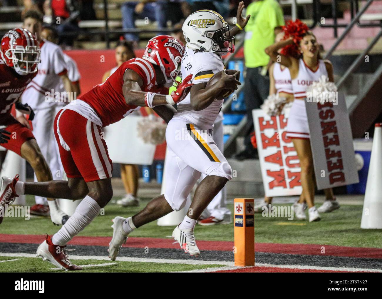 November 9, 2023 Southern Miss' Frank Gore Jr. (3) scores a touchdown during the NCAA football