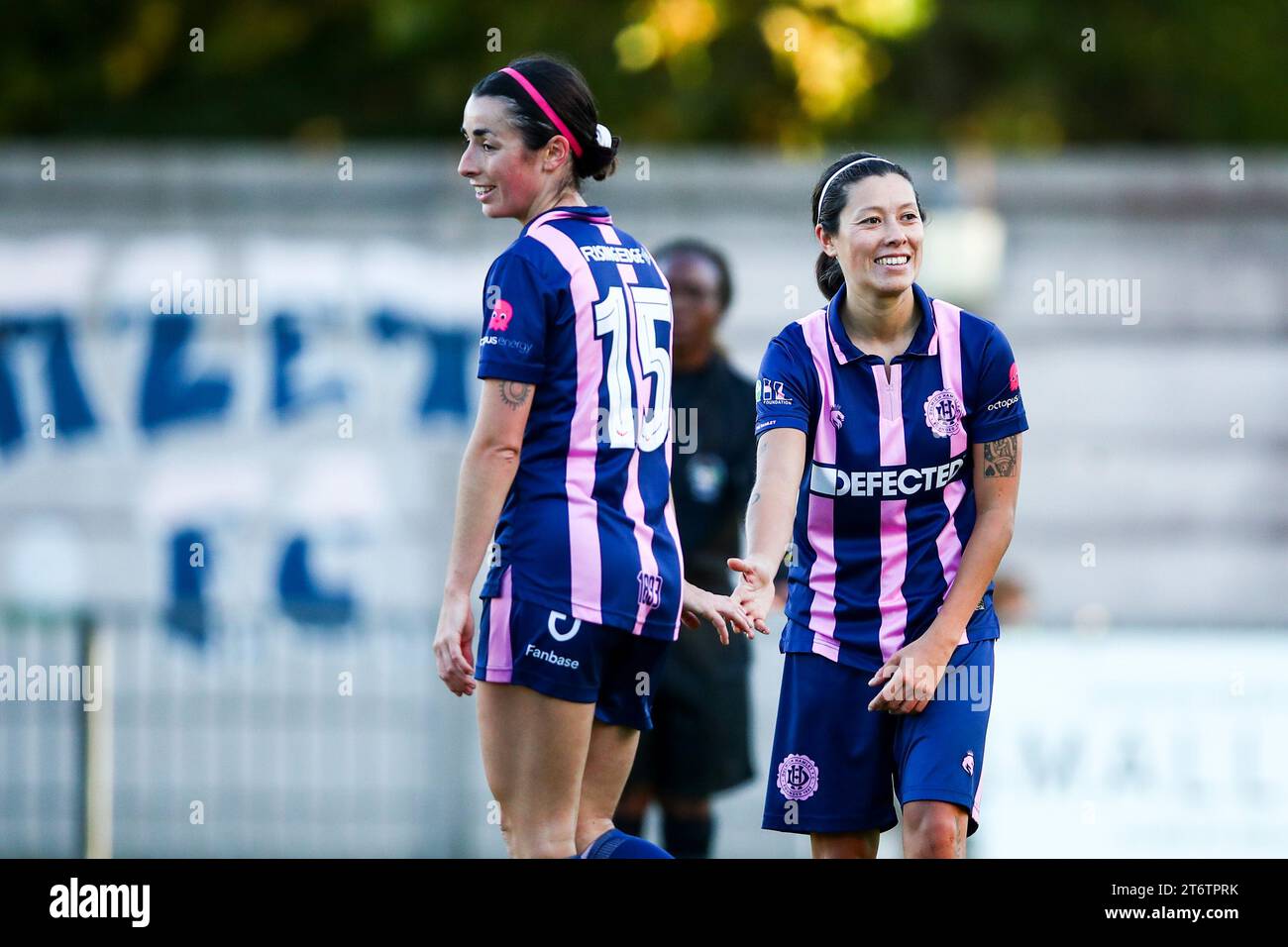 Phoebe Read (15 Dulwich Hamlet) and Lucy Monkman (14 Dulwich Hamlet) Stock Photo