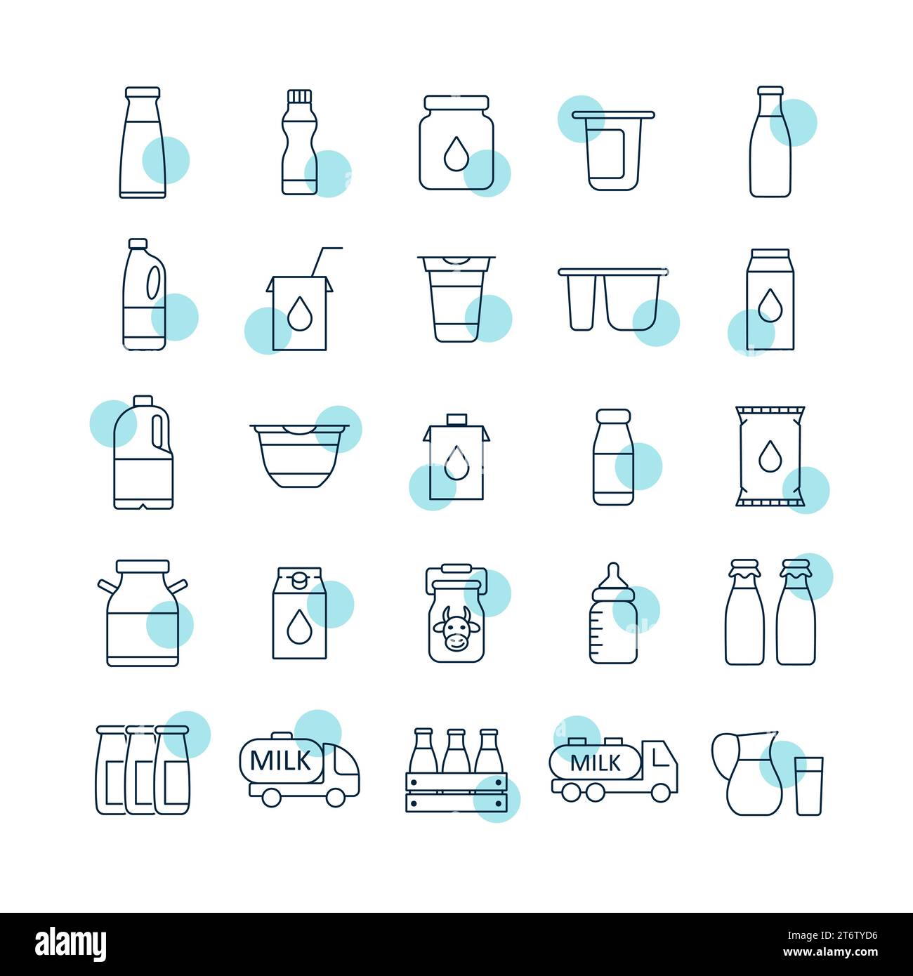 Milk cans and bottles vector icon. Dairy products sign. Graph symbol for cooking web site and apps design, logo, app, UI Stock Vector