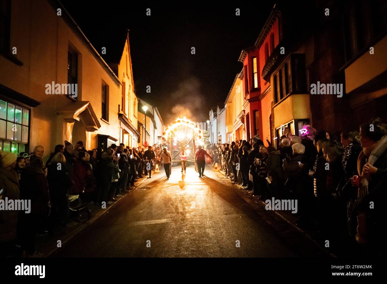 Hatherleigh, Devon, UK. 11th Nov, 2023. Hatherleigh, UK., . Flaming