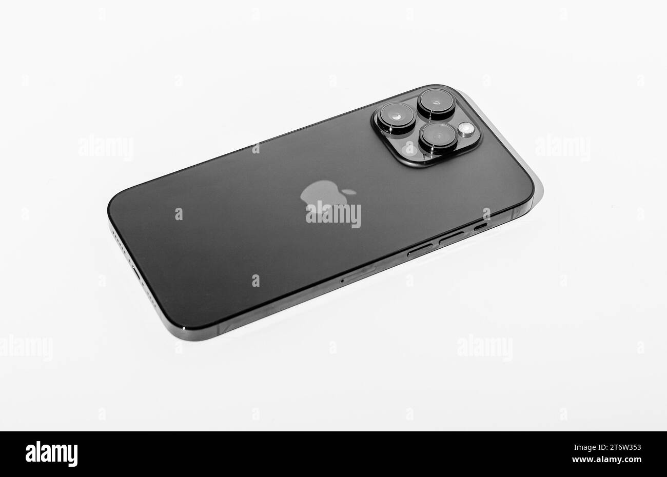 Berlin, Germany October 30 2023 Iphone 14 pro, back rear view with