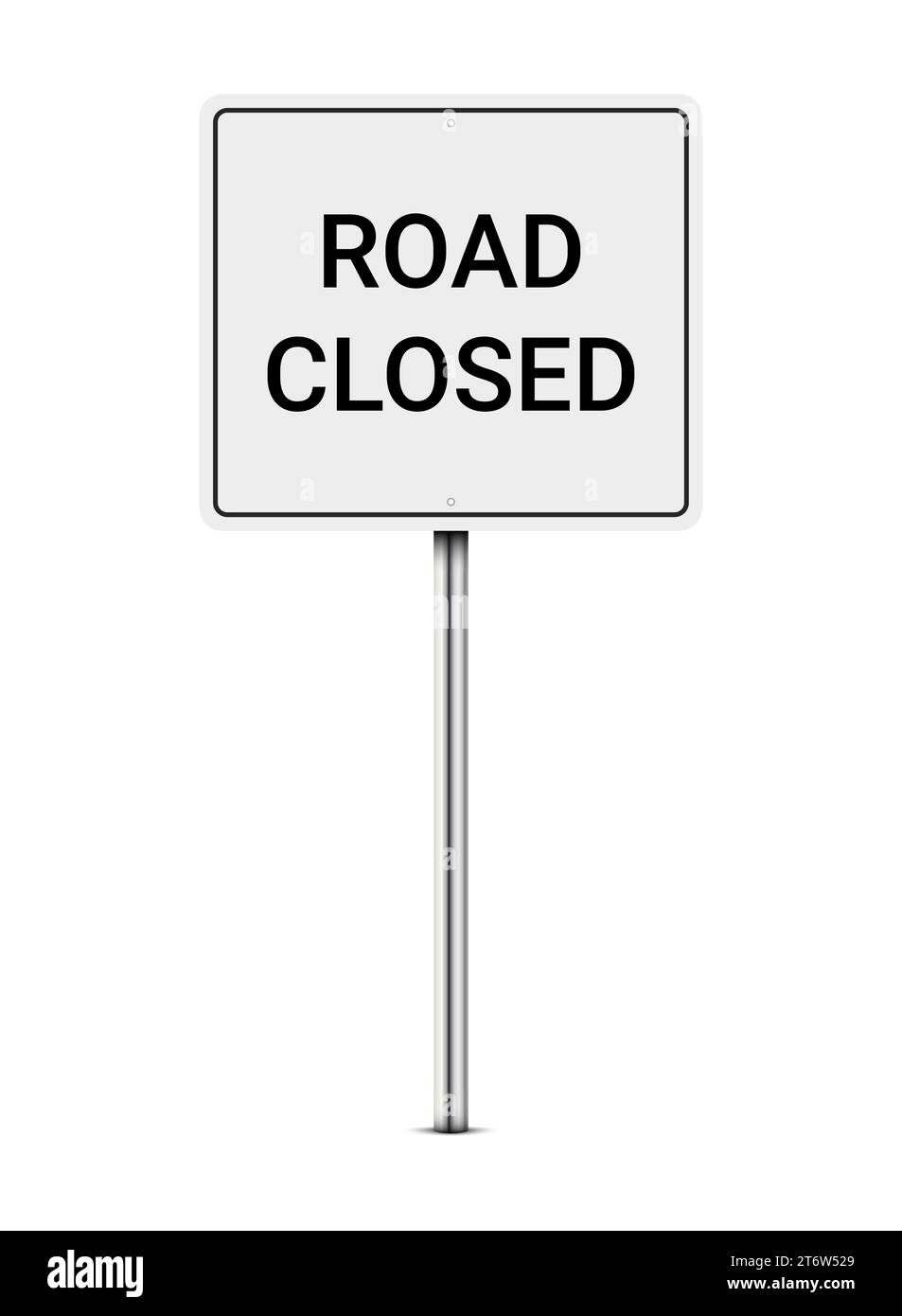 Road closed sign isolated. Vector illustration Stock Vector Image & Art