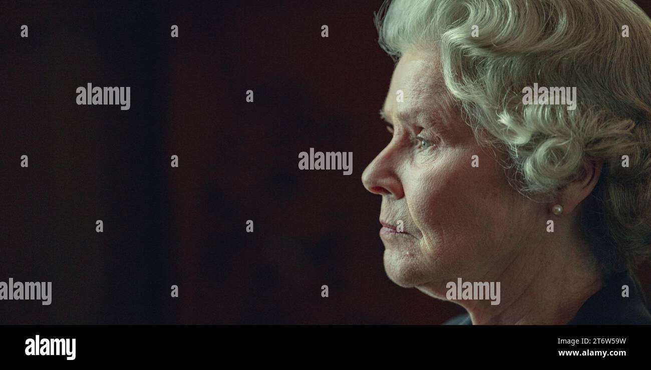 IMELDA STAUNTON in THE CROWN (2016), directed by PETER MORGAN. Season 6. Credit: LEFT BANK PICTURES/SONY PICTURES TV PROD UK / Album Stock Photo