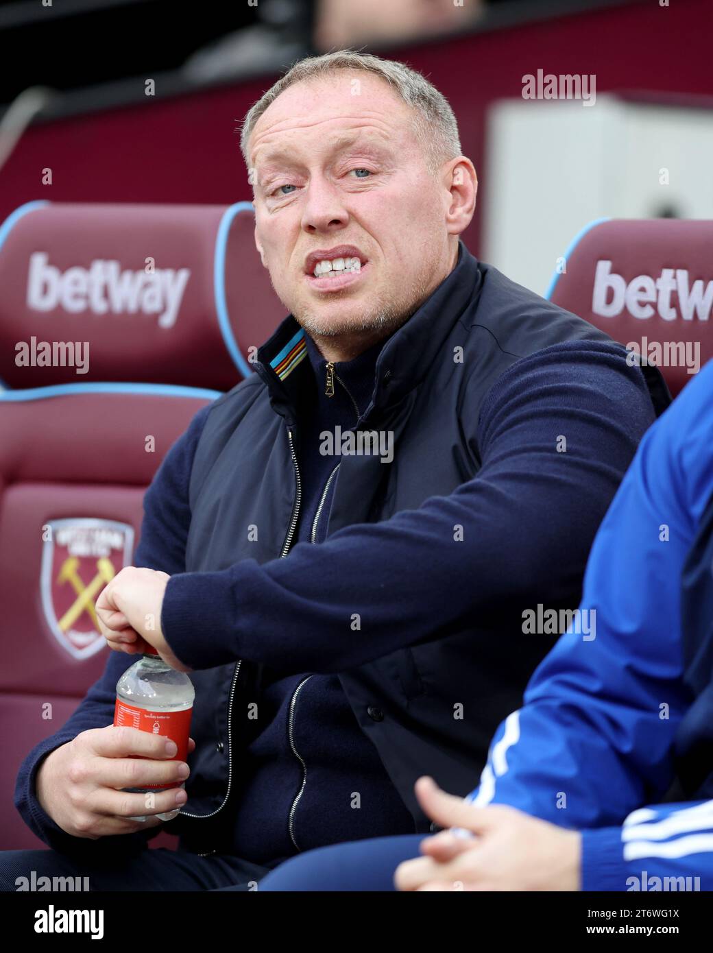 Nottingham Forest Manager, Steve Cooper, looks on during the Premier