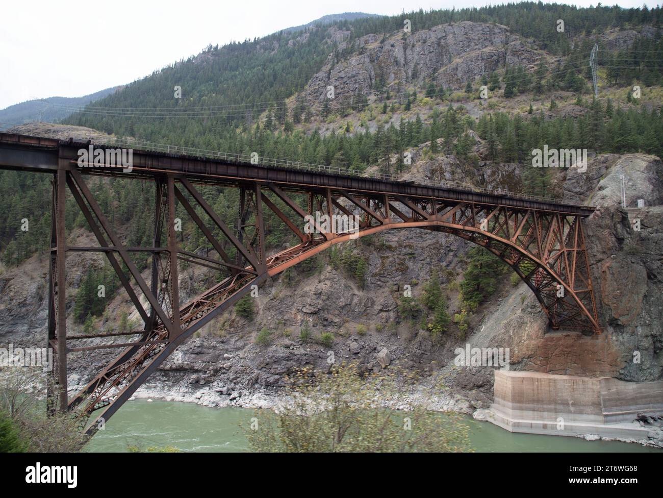The Cisco Rail Bridges at Siska near Lytton, British Columbia, Canada ...
