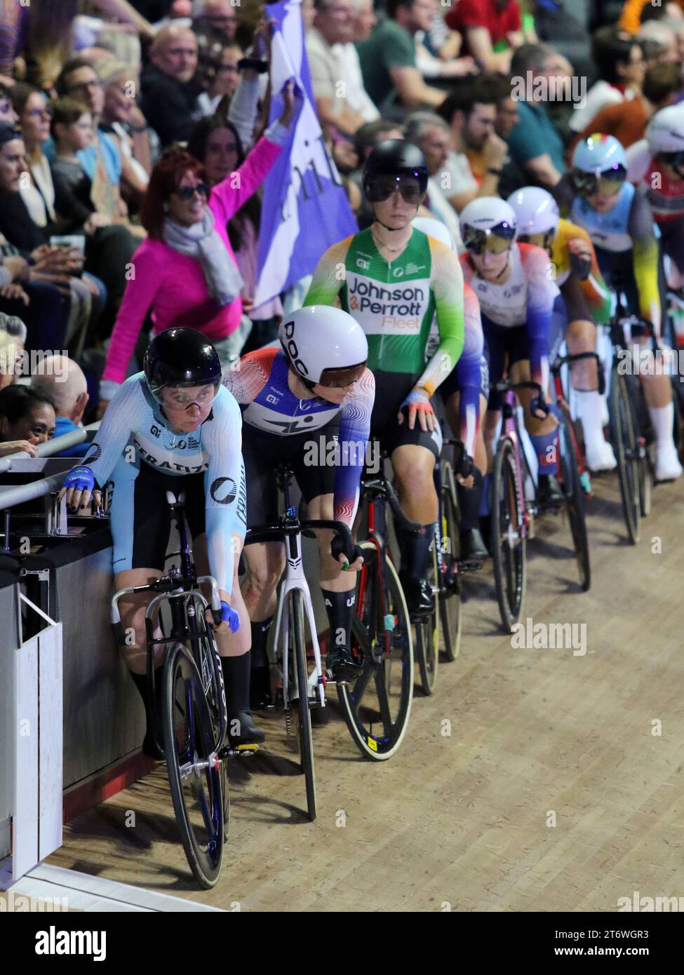 Track Cycling Champions League, Lee Valley Velodrome London UK. Katie