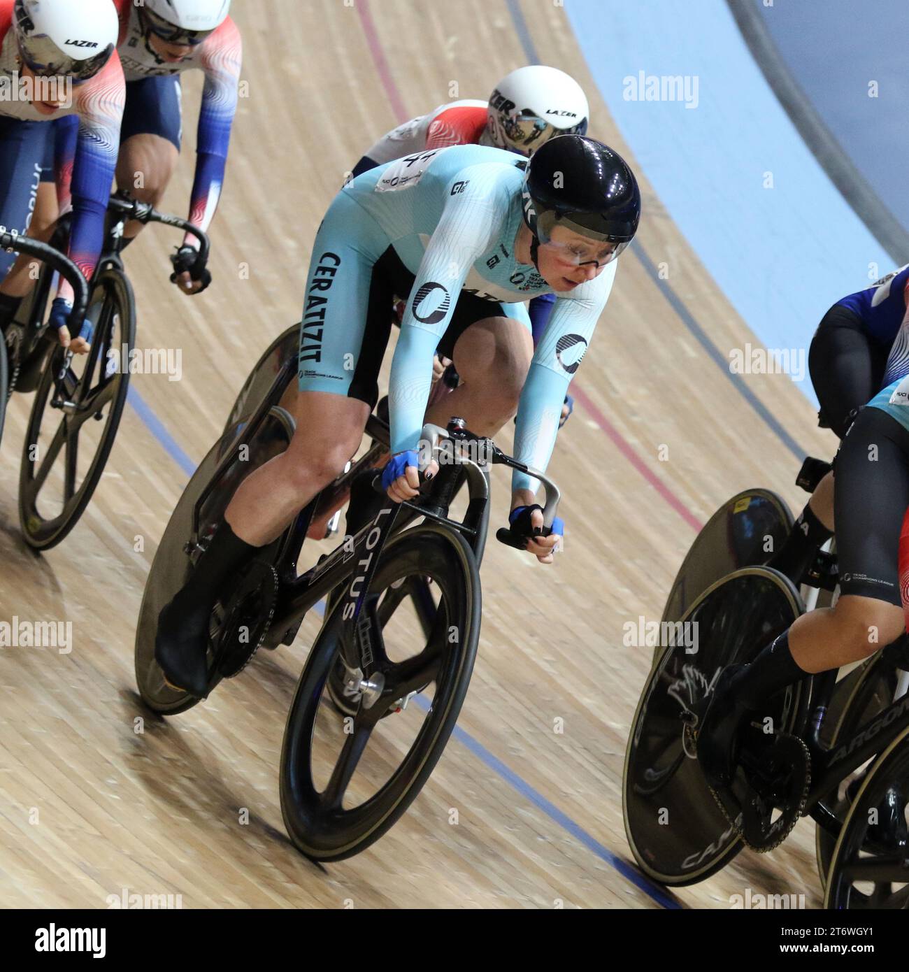 Track Cycling Champions League, Lee Valley Velodrome London UK. Katie
