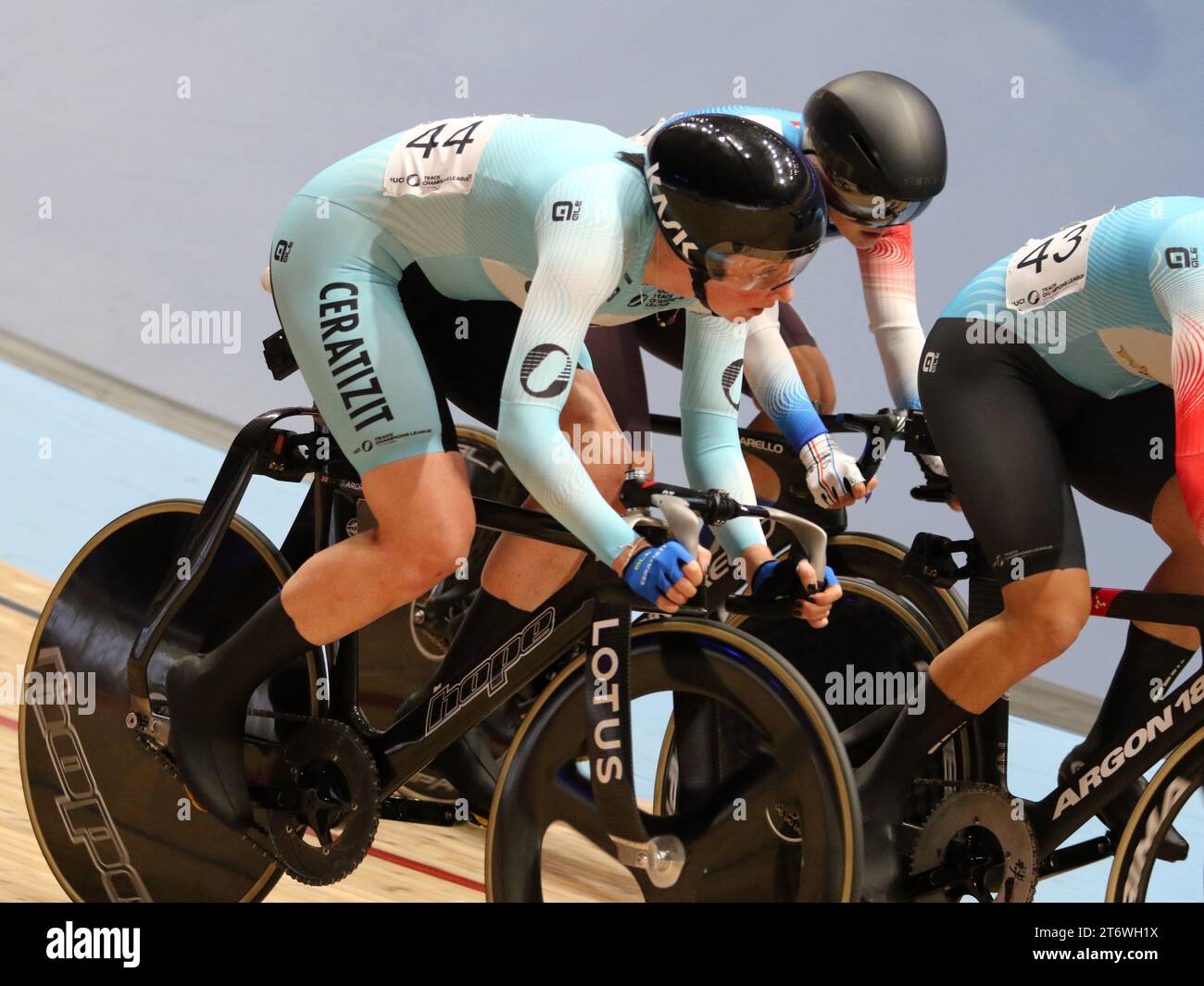 Track Cycling Champions League, Lee Valley Velodrome London UK. Katie
