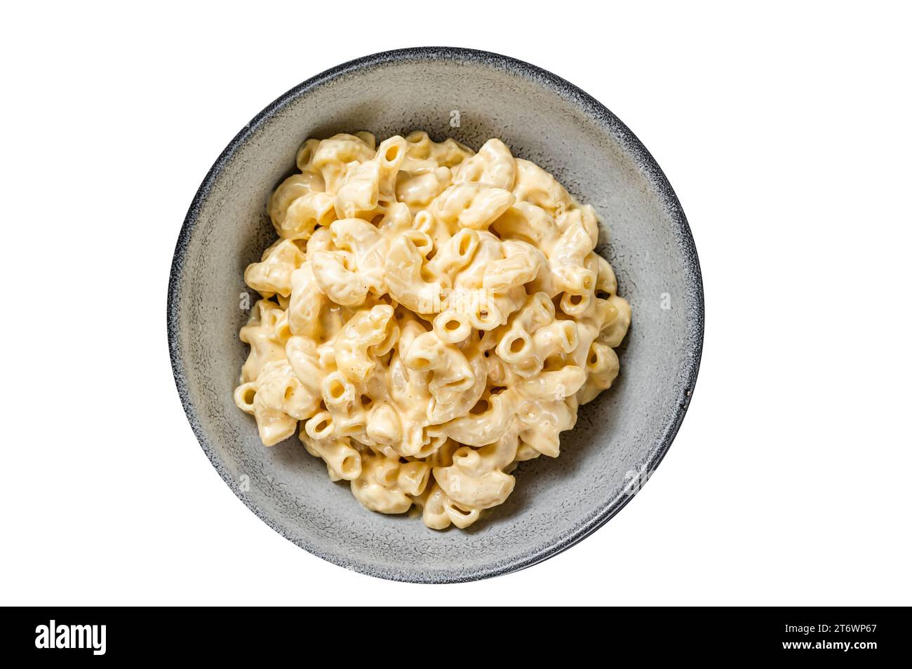 Mac and cheese american macaroni pasta with cheesy Cheddar sauce