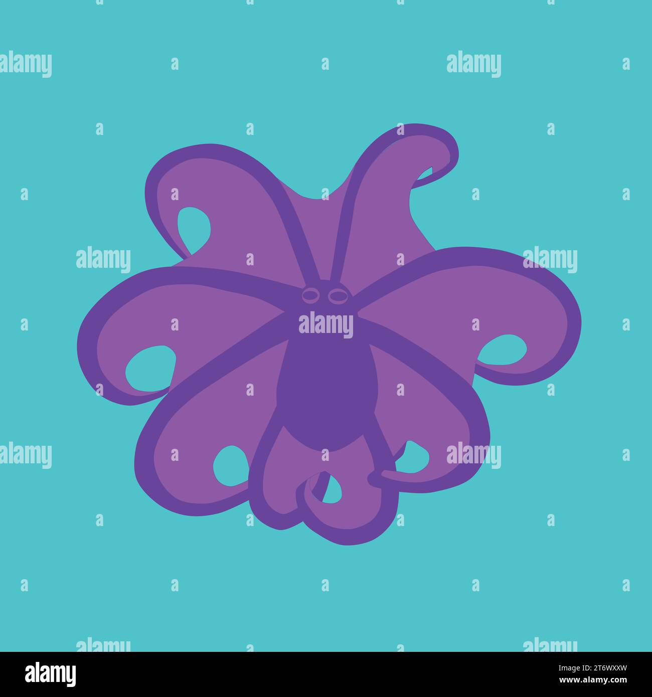 Octopus tentacles cartoon color vector illustrations hi-res stock ...
