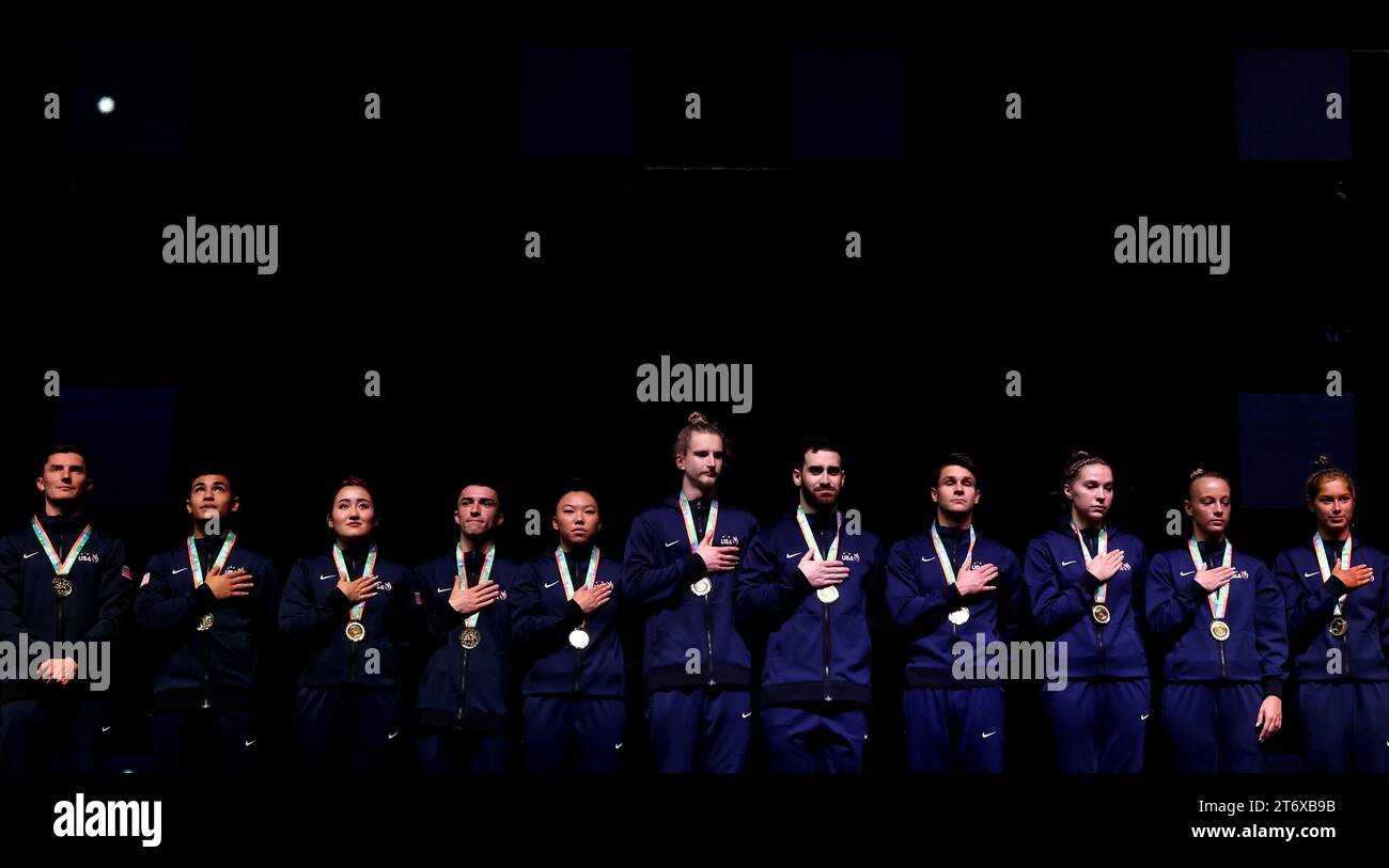 FIG athletes performing with national anthem 1. Rankings and Eligibility