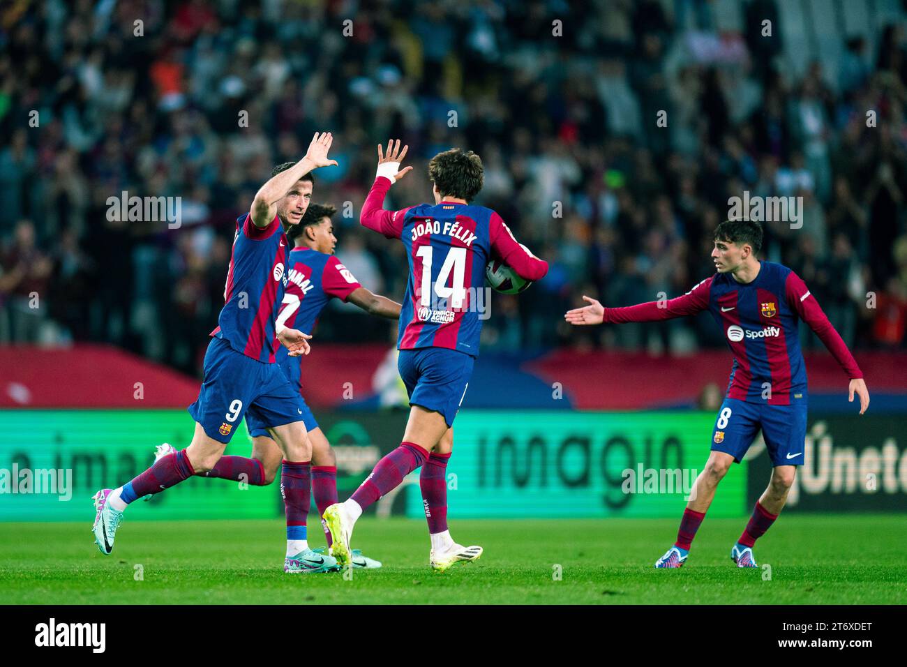 Barcelona, Spain, 12, November, 2023.  Spanish LaLiga EA Sports: FC Barcelona v Deportivo Alaves.  Credit: Joan G/Alamy Live News Stock Photo