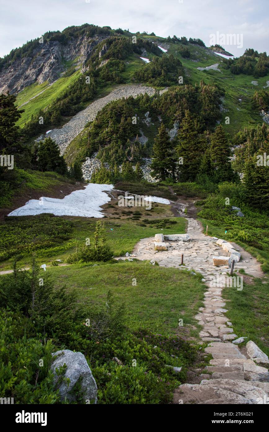 Scenic landscape at Cascade Pass, North Cascades National Park