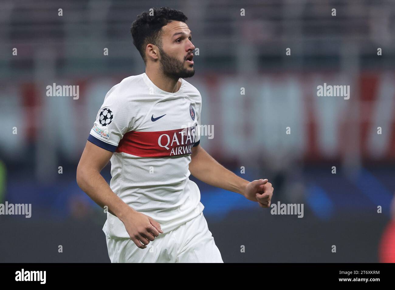 Milan, Italy, 7th November 2023. Goncalo Ramos of PSG during the UEFA Champions League match at Giuseppe Meazza, Milan. Picture credit should read: Jonathan Moscrop / Sportimage Stock Photo