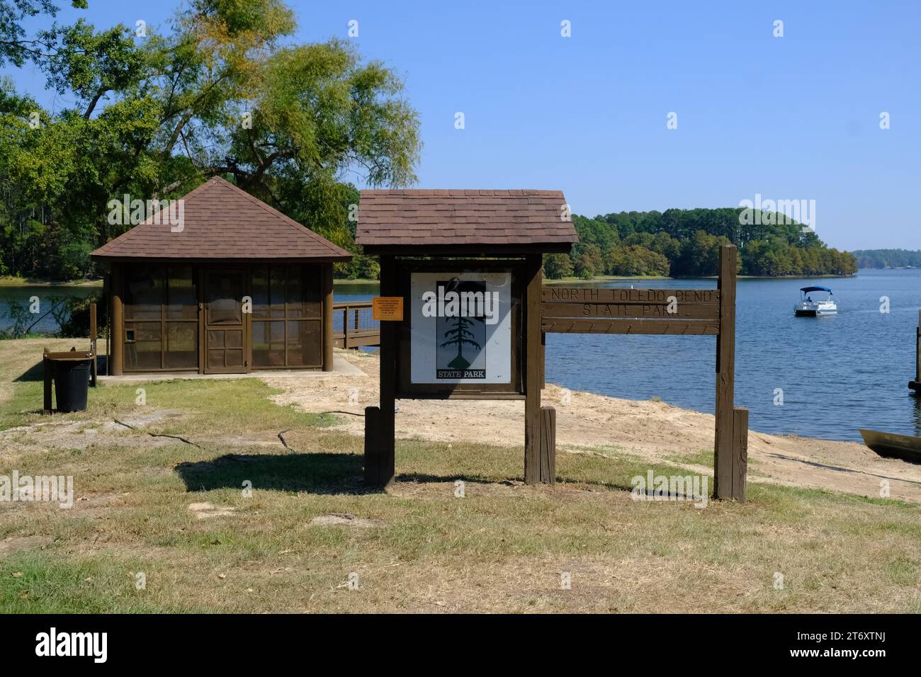 This is the sign at North Toledo Bend State Park in Zwolle, Louisiana