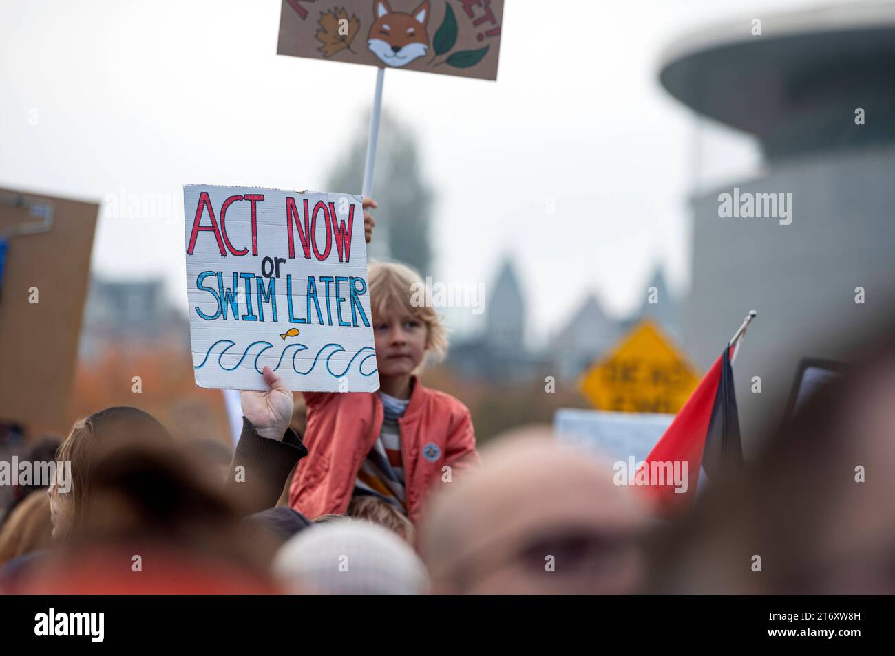 Amsterdam The Netherlands 12th November 2023 Klimaatmars. Climate March