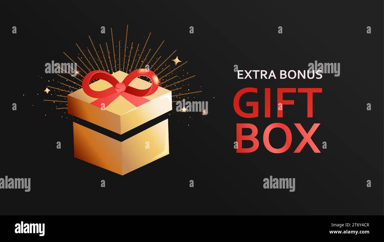 Bonus card red ribbon Stock Vector Images - Alamy
