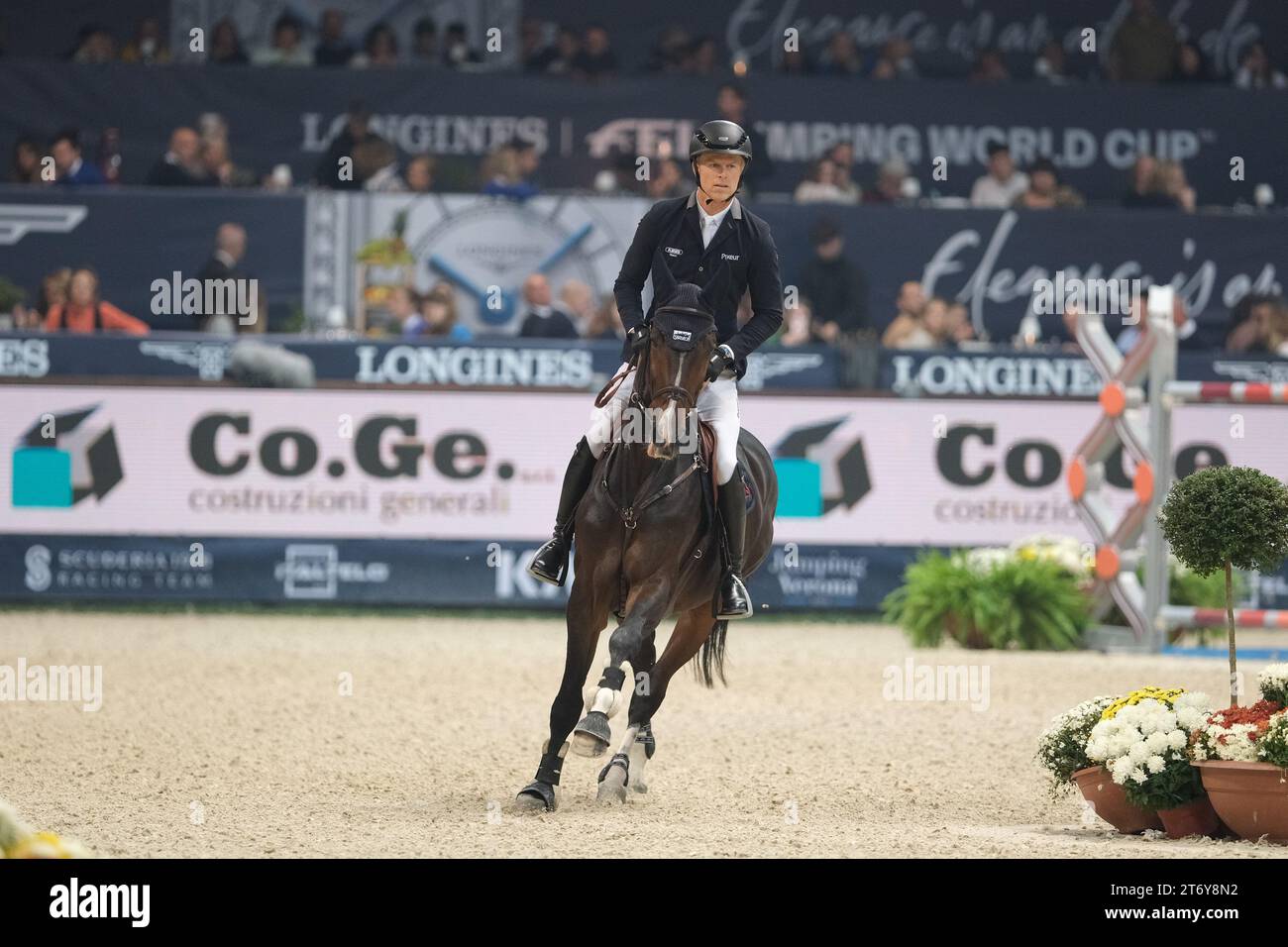 Max Kuhner (AUT) riding EIC Julius Caesar in action during the CSI5* - W  Longines FEI World Cup Competition presented by Scuderia 1918 - Verona  Jumping at 125th edition of Fieracavalli on