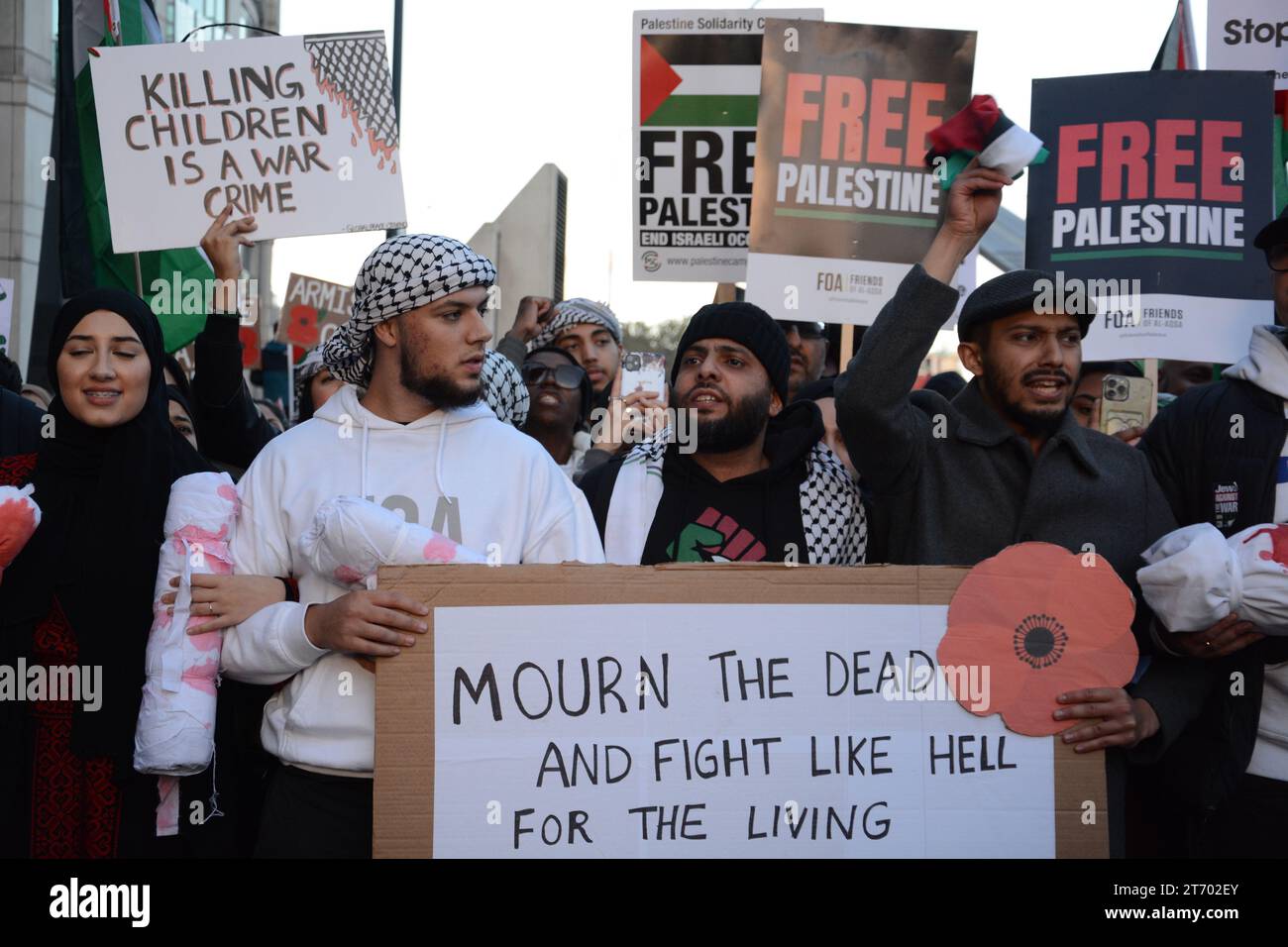 The ProPalestinian Demonstration on Armistice Day 11th November 2023
