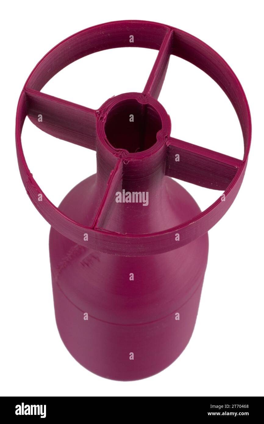 3d printed bomb for small combat drone isolated on white background