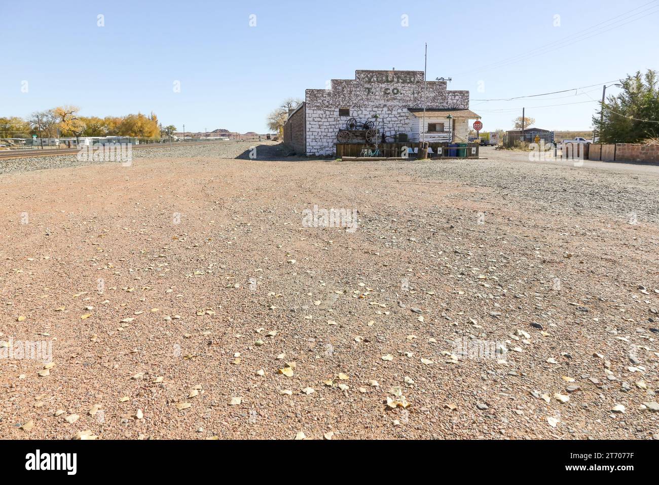 On Bucket of Blood Street in Holbrook, Arizona Stock Photo Alamy