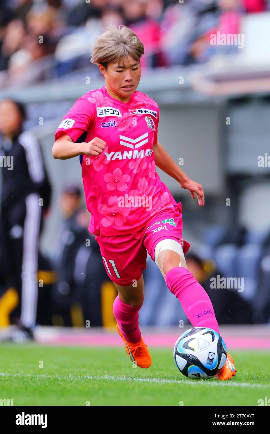 Miyu Yakata (Cerezo Ladies),  NOVEMBER 12, 2023 - Football / Soccer : 2023-24 WE League match  between Cerezo Osaka Yanmar Ladies 1-0 JEF United Ichihara Chiba Ladies  at Yodoko Sakura Stadium, Osaka, Japan.  (Photo by Naoki Nishimura/AFLO SPORT) Stock Photo