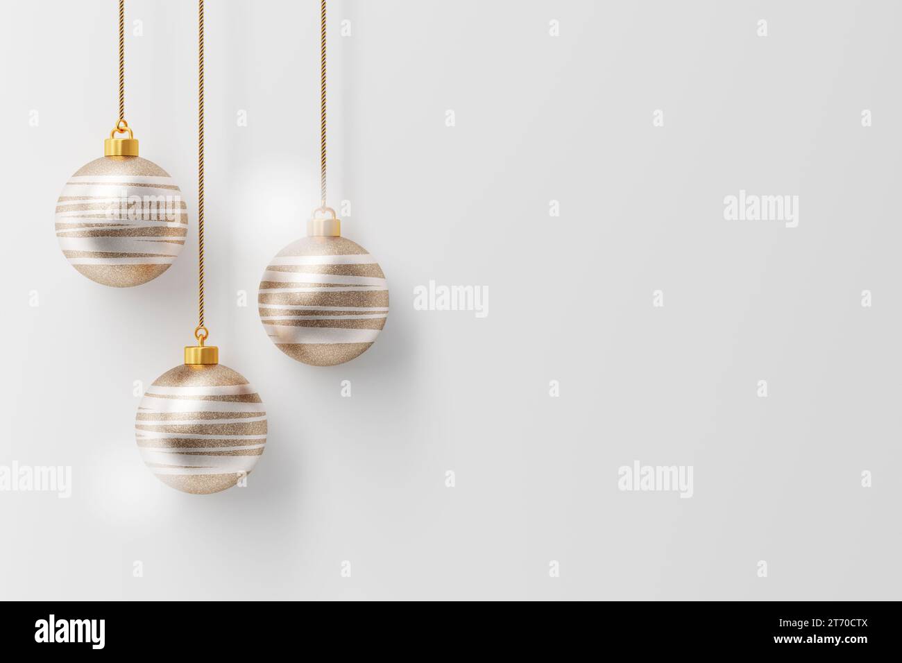 Happy Christmas, various ornaments to decorate the tree. Stock Photo