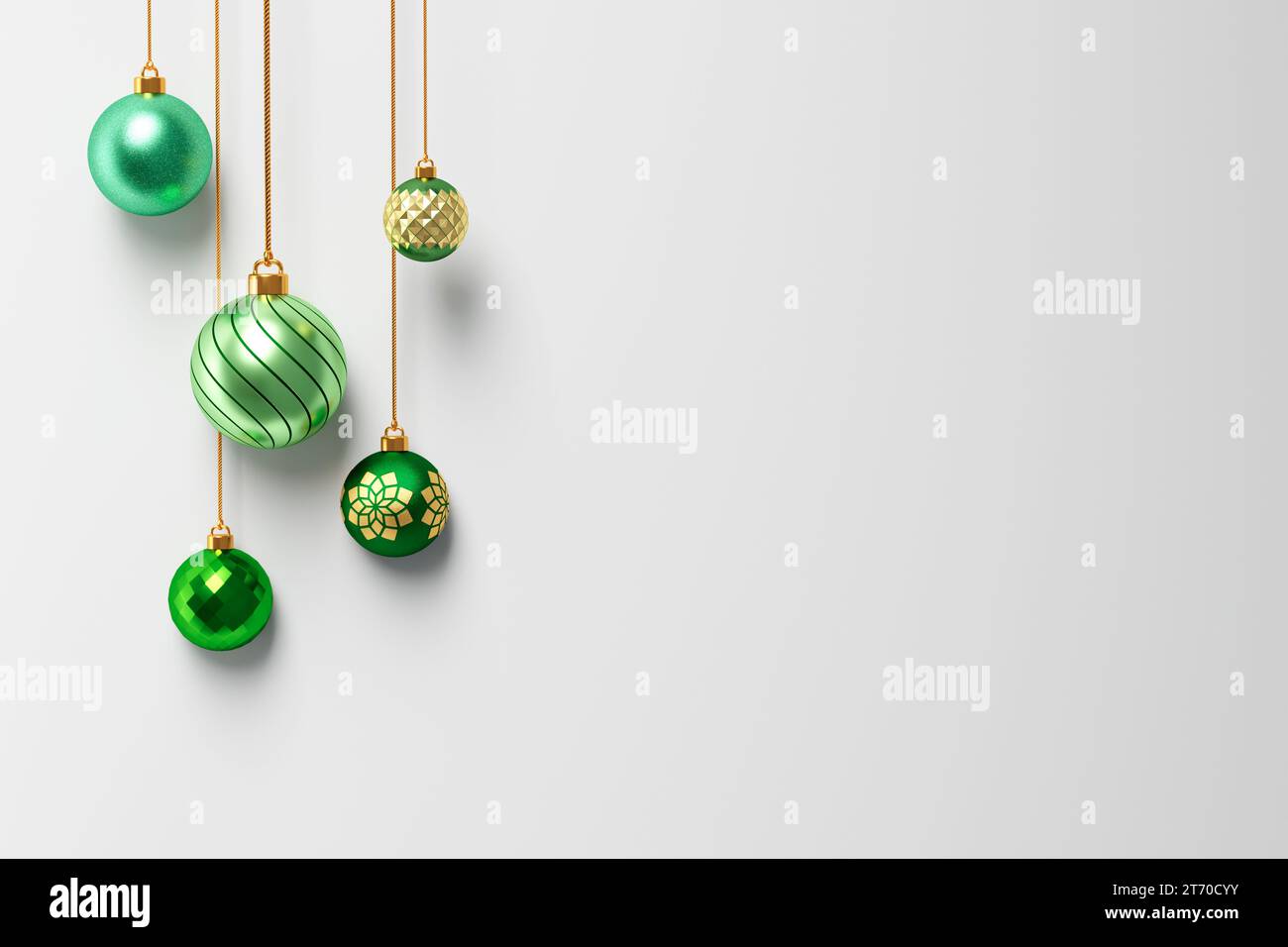 Happy Christmas, various ornaments to decorate the tree. Stock Photo