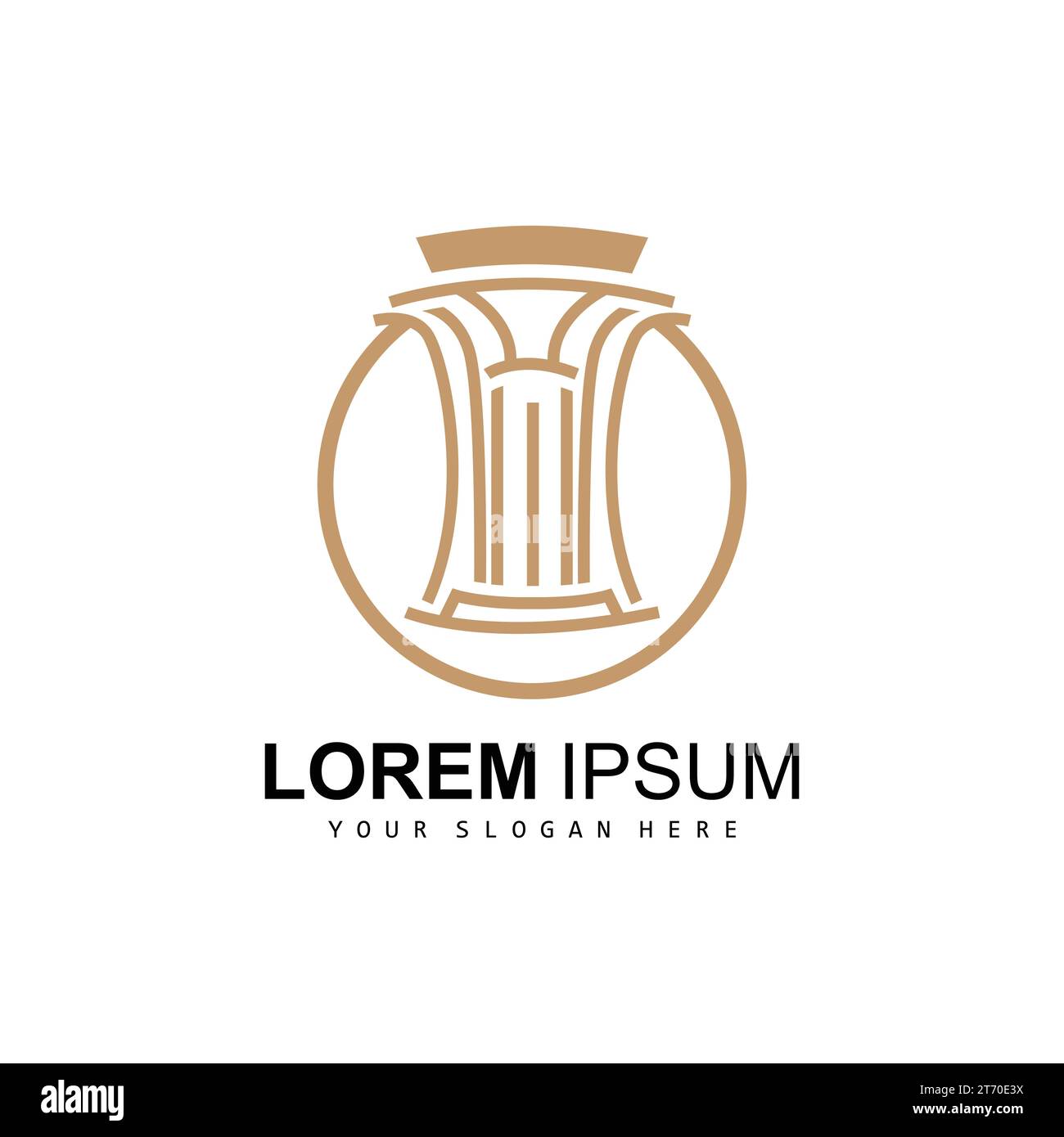 Pillar Logo, Law Design, Building Construction Pillar Vector, Product