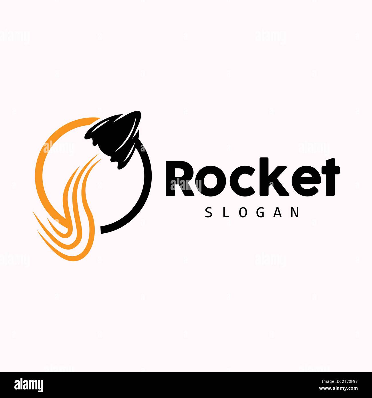 Rocket or jet icon with Abstract Swoosh logo design inspiration Stock  Vector