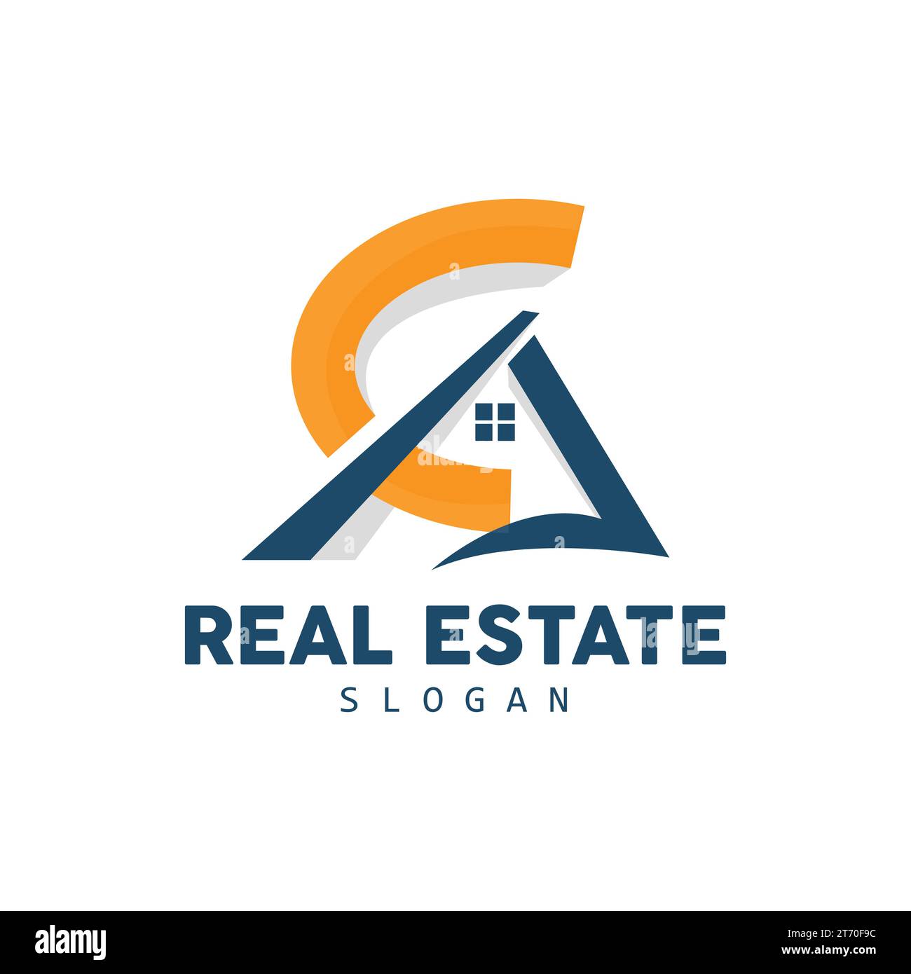 House Logo, Real Estate Logo Construction Building Vector, Minimalist