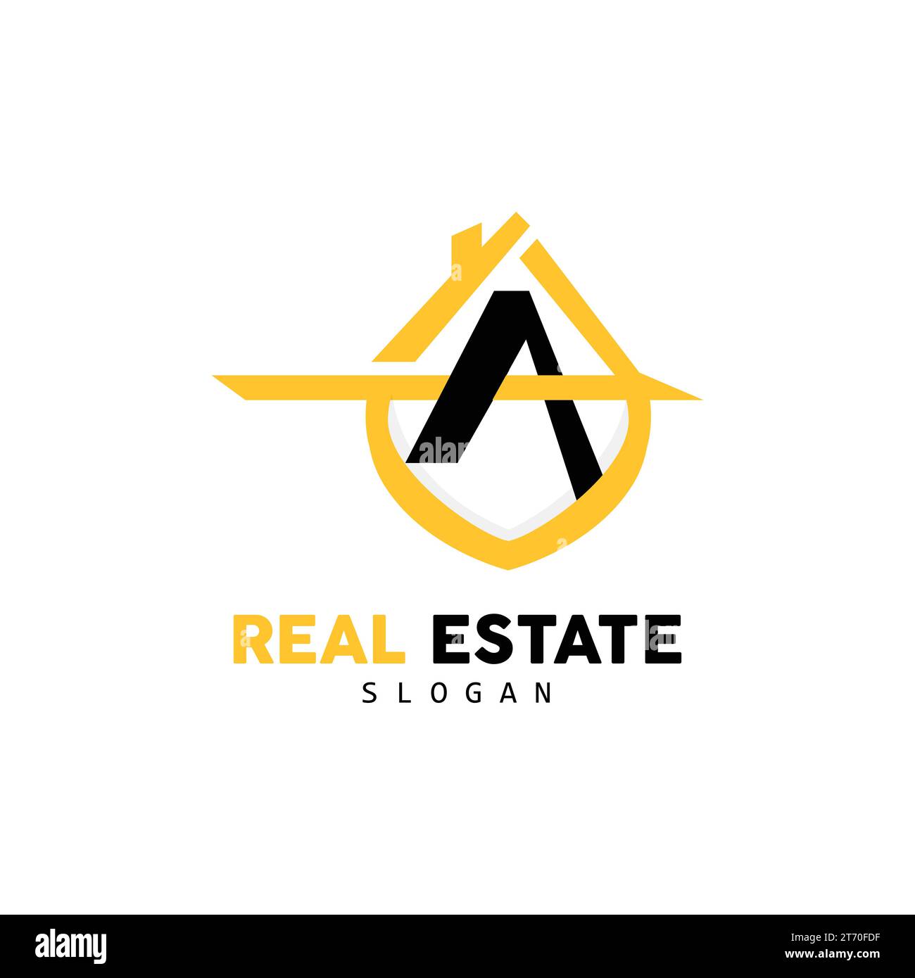 House Logo, Real Estate Logo Construction Building Vector, Minimalist