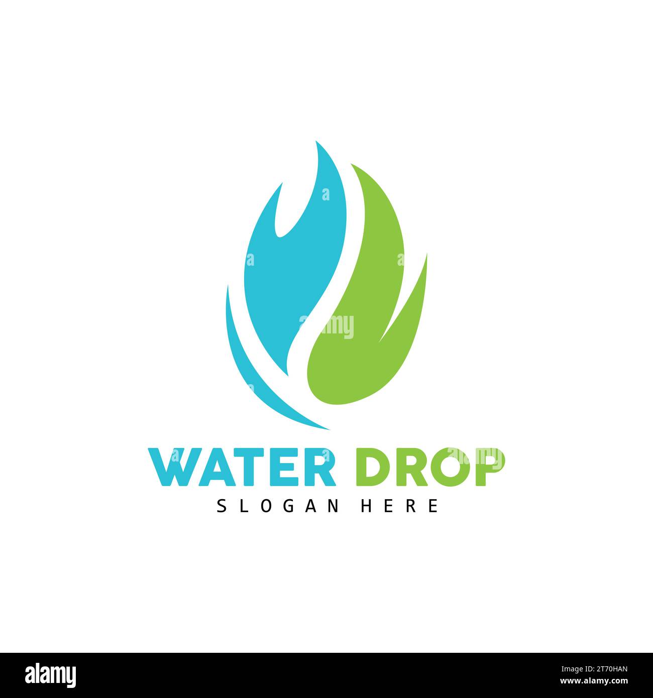 Water Drop Logo, Simple Vector, Elegant Design, Icon Symbol Template Stock Vector