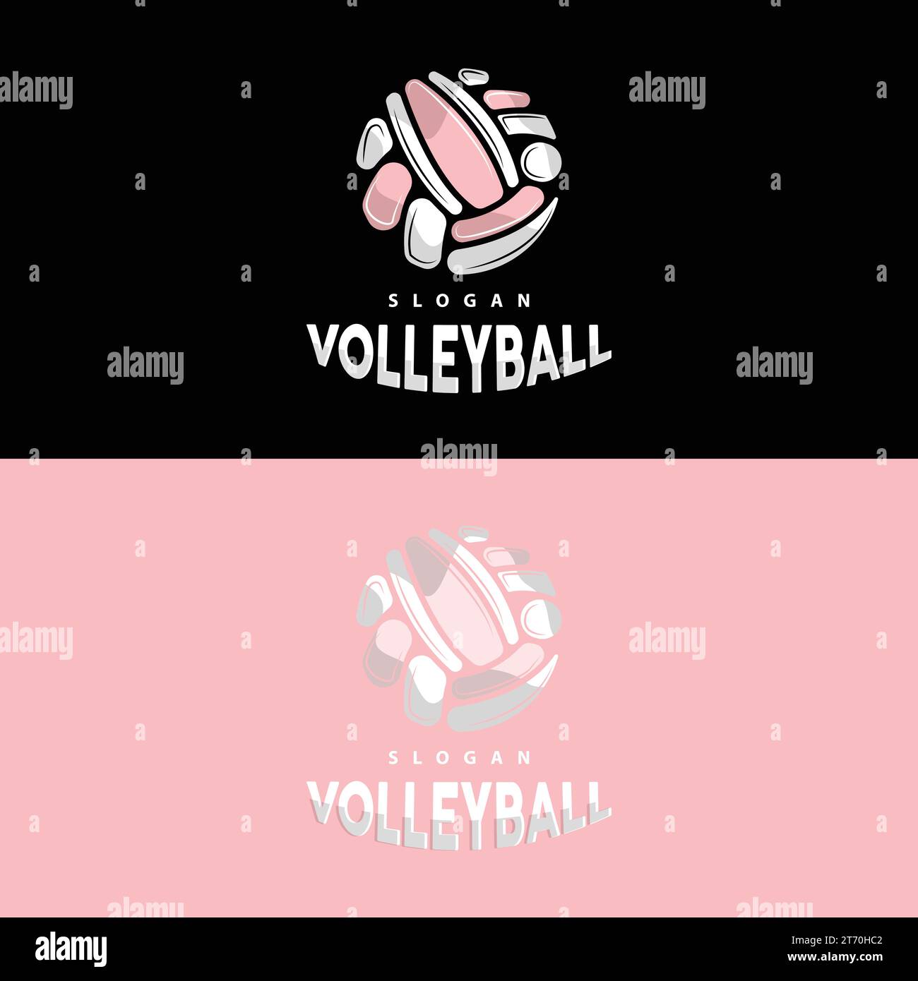 Volleyball Logo, Sport Simple Design, World Sports Tournament Vector ...