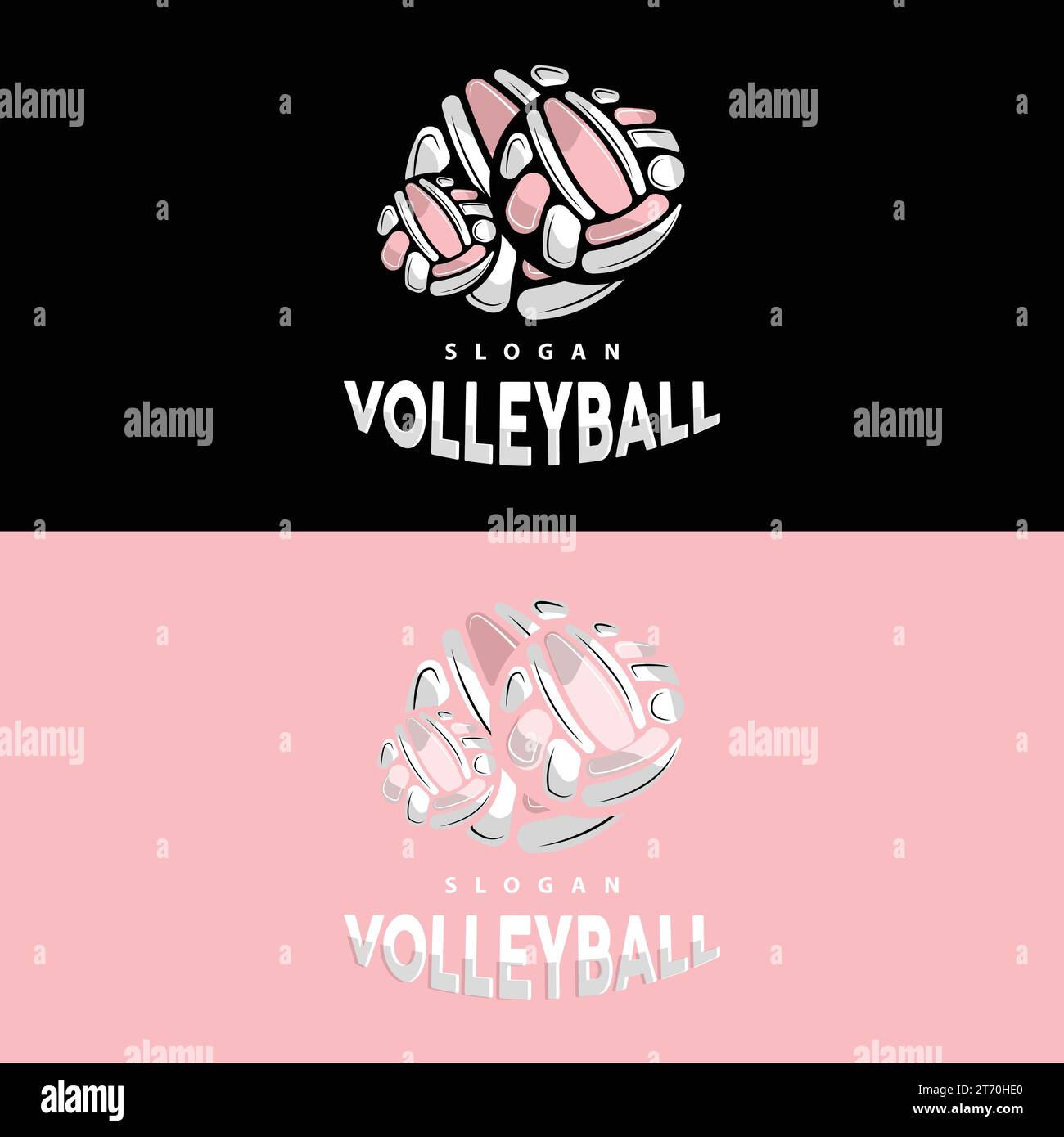Volleyball Logo, Sport Simple Design, World Sports Tournament Vector