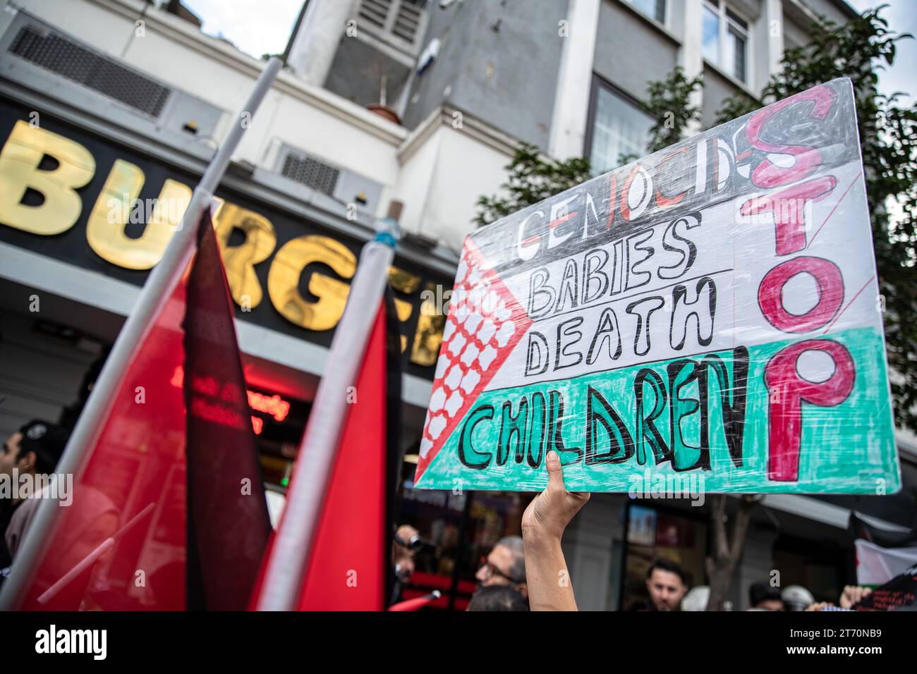 Protesting Babies Among the marching demonstrators approaching Sultanahmet, one person ...