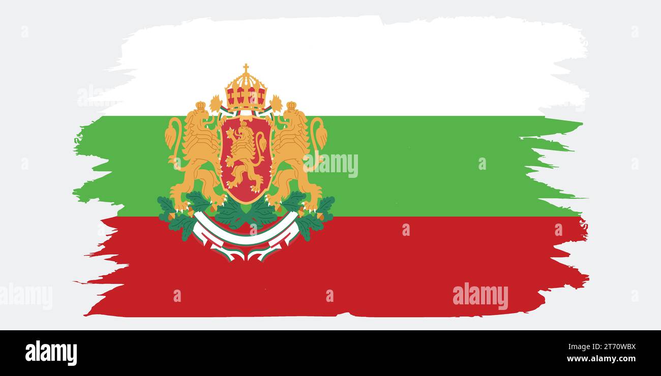 Bulgarian flag in vector form. vector artwork Stock Vector