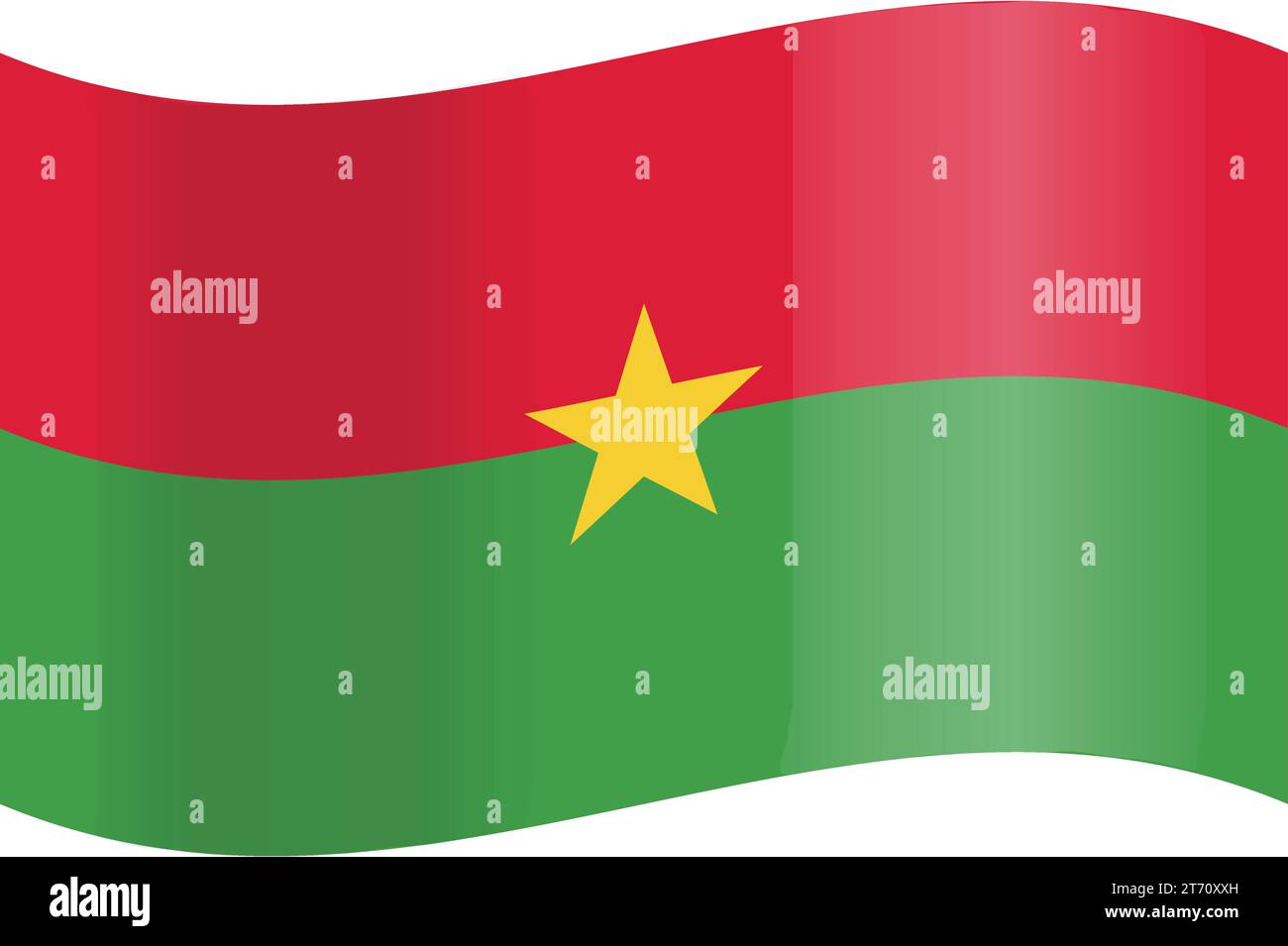 Burkina Faso flag on a flag stand. Vector illustration Stock Vector Image &  Art - Alamy