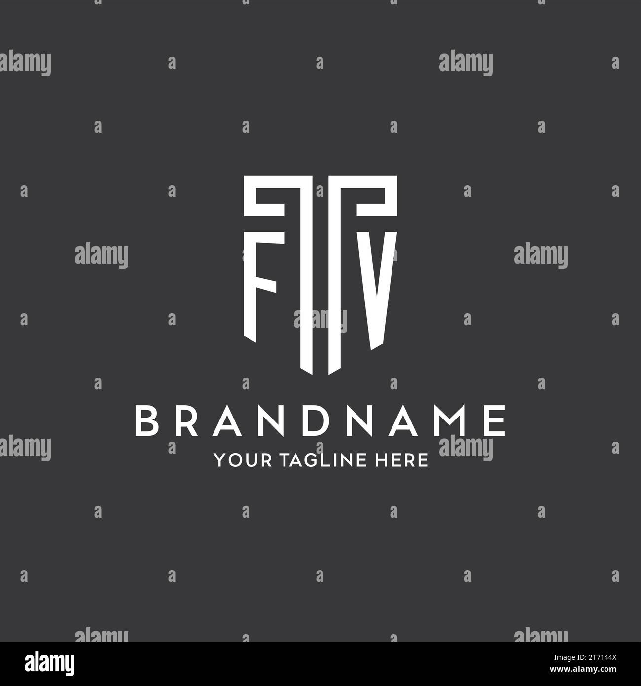 Fv monogram hi-res stock photography and images - Alamy