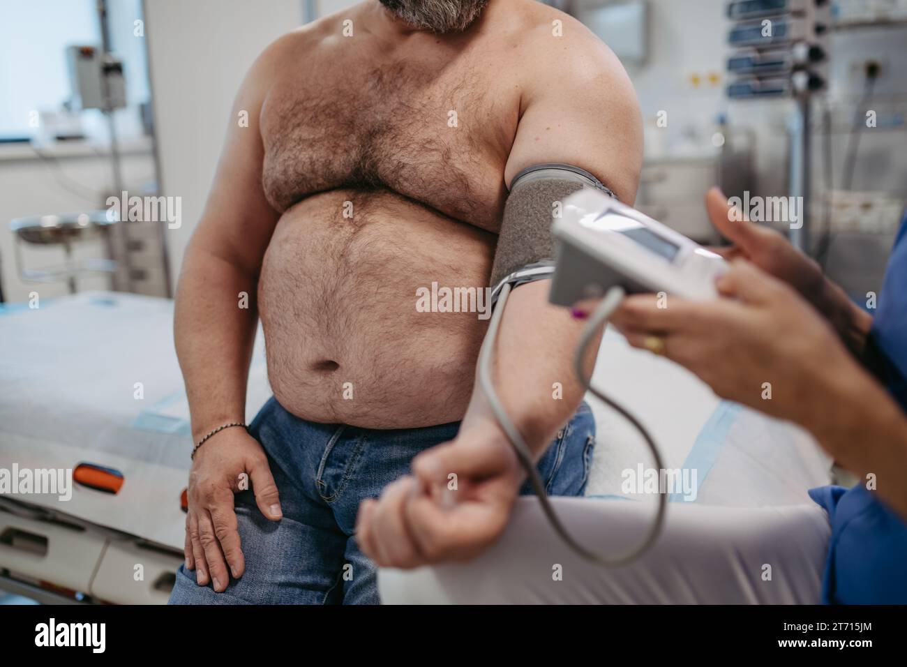 Female doctor measuring blood pressure, examining hypertension, using