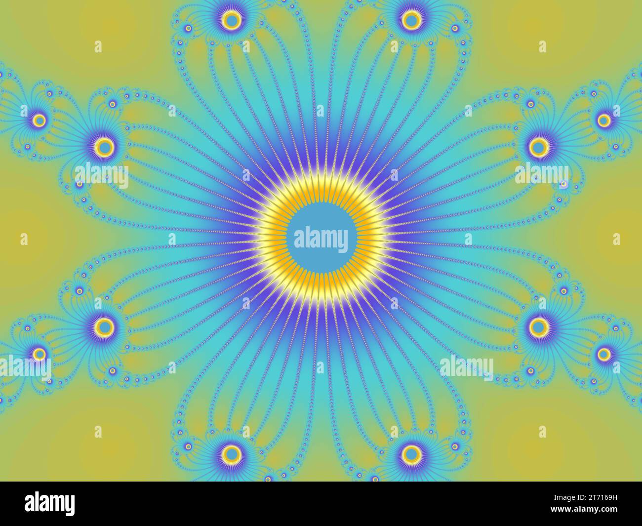 Round flower shaped pattern hi-res stock photography and images - Alamy