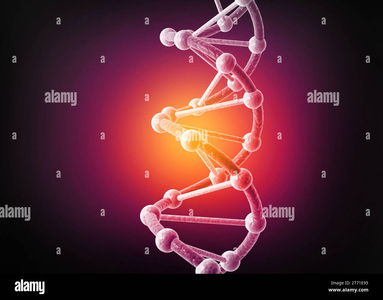 DNA on abstract science background. 3d illustration Stock Photo - Alamy