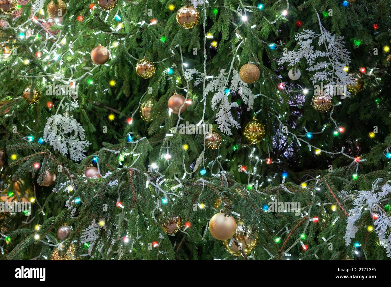 Albero Di Natale Decorato Con Palloncini Sfondi e sfondi di natale hi-res stock photography and images - Alamy
