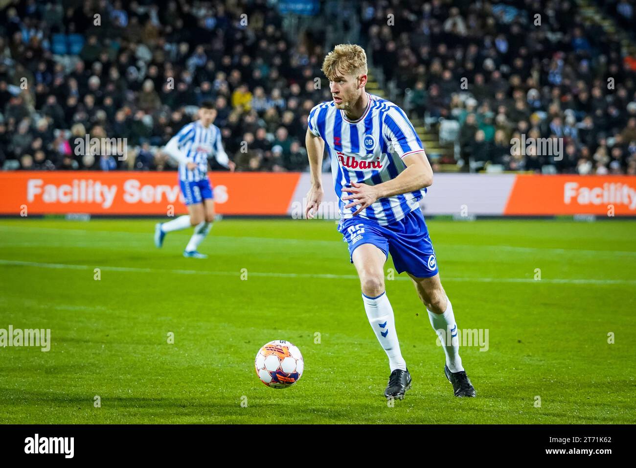 Odense, Denmark. 12th, November 2023. Filip Helander (25) of OB seen during the 3F Superliga match between Odense BK and Hvidovre IF at Nature Energy Park in Odense. (Photo credit: Gonzales Photo - Kent Rasmussen). Stock Photo