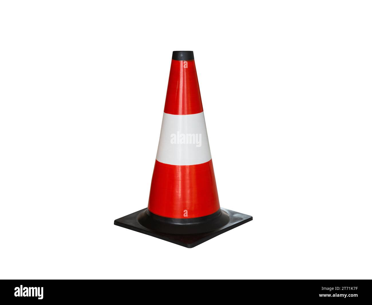 traffic cone isolated on white background Stock Photo