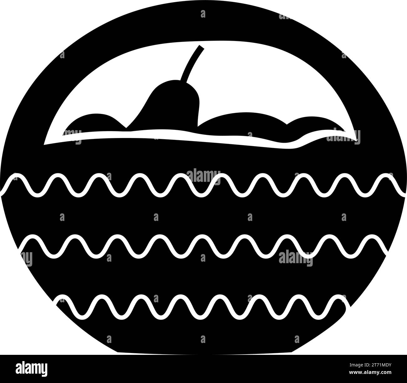 Silhouette of wicker basket vegetables, fruits, element of Thanksgiving